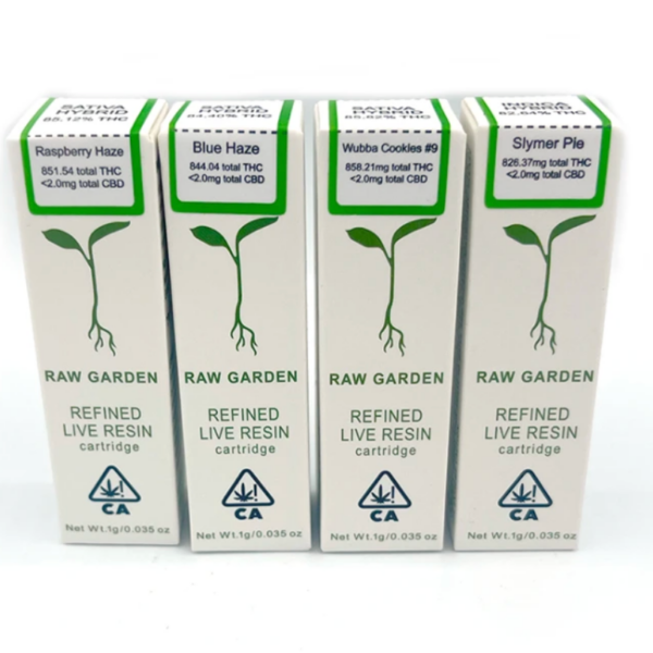 Raw Garden live resin cartridge