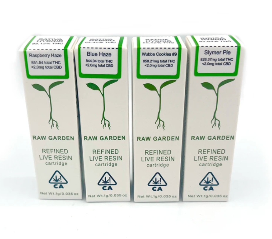 Raw Garden live resin cartridge